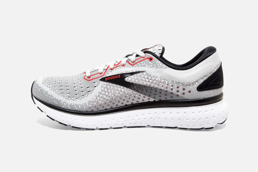 Brooks Glycerin 18 Road Loopschoenen Heren - Wit/Zwart - 683710CKM